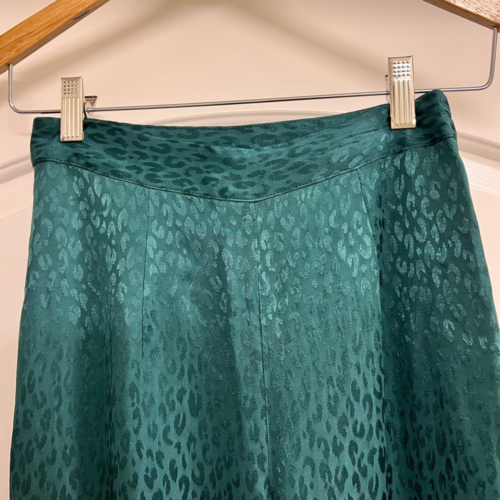 NWT L Space Leopard Harlow Wide Leg Pant in Ultramarine - Picture 7 of 10